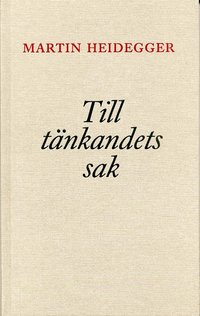 Till t�nkandets sak (inbunden)