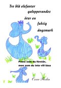 Tre sm elefanter galopperandes ver en fuktig ngsmark