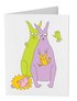 K�nguru - Dubbelvikt kort 12*17 cm
