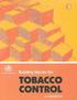 Building Blocks for Tobacco Control,a Handbook