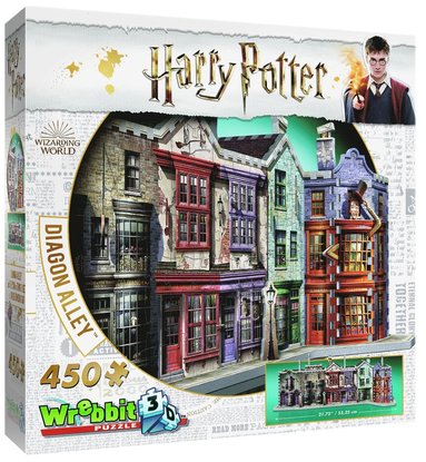 3D-pussel 450 bitar Harry Potter Diagon Alley (inbunden)