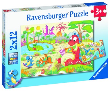 Pussel 2x12 bitar My Dino Friends (hftad)