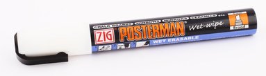 Markerpenna Posterman Wet Wipe vit (kulspetspenna)