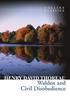 Walden and Civil Disobedience