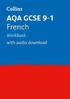 AQA GCSE 9-1 French Workbook