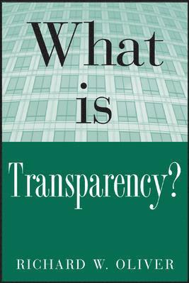 What is Transparency? (inbunden)