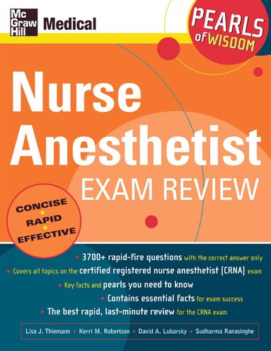 Nurse Anesthetist Exam Review: Pearls of Wisdom (h�ftad)