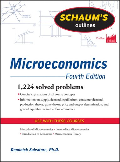 Schaum's Outline of Microeconomics, Fourth Edition (inbunden)