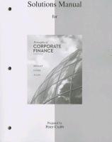 Solutions Manual to accompany Principles of Corporate Finance (hftad)