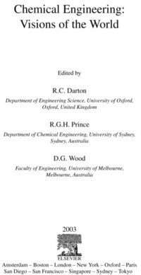 Chemical Engineering: Visions of the World (e-bok)