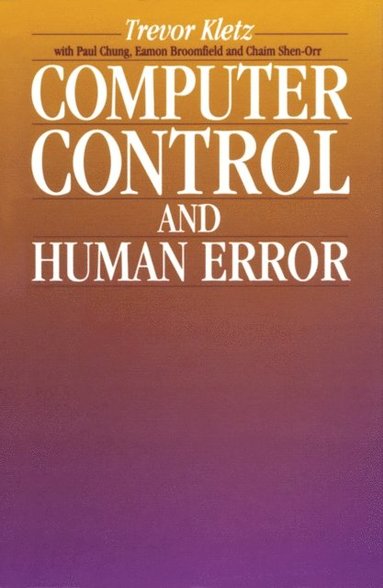 Computer Control and Human Error (häftad)
