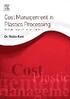 Cost Management in Plastics Processing