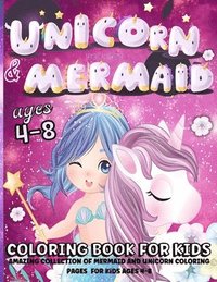 Unicorn And Mermaid Coloring Book (hftad)