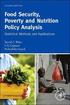 Food Security, Poverty and Nutrition Policy Analysis