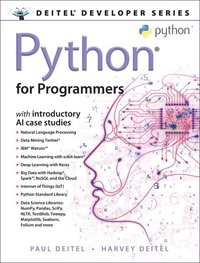 Python for Programmers - Paul Deitel - Häftad (9780135224335) | Bokus