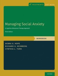 Managing Social Anxiety, Workbook (e-bok)