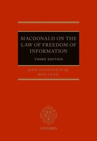Macdonald on the Law of Freedom of Information (e-bok)