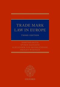 Trade Mark Law in Europe 3e (e-bok)