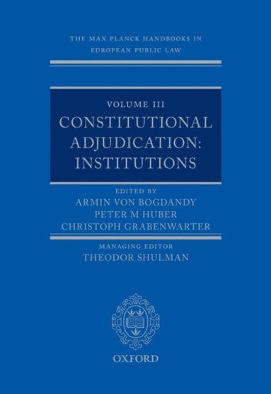 Max Planck Handbooks in European Public Law (e-bok)