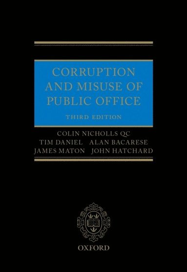 Corruption and Misuse of Public Office (e-bok)