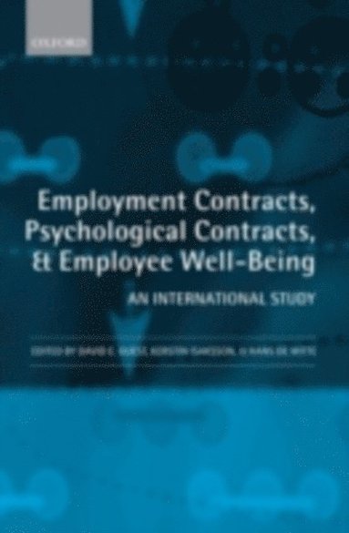 Employment Contracts, Psychological Contracts, and Employee Well-Being (inbunden)