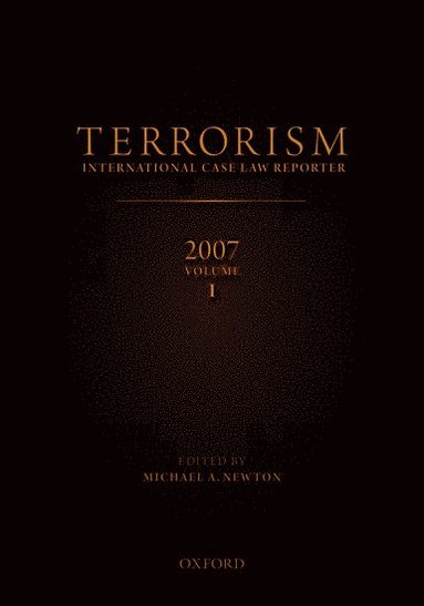 Terrorism International Case Reporter Volume 1: Volume 1 (häftad)