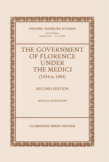 Government of Florence under the Medici (1434 to 1494) (häftad)