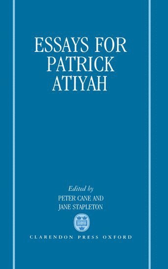 Essays for Patrick Atiyah (inbunden)