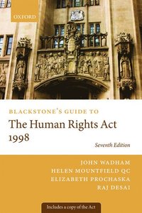 Blackstone's Guide to the Human Rights Act 1998 (häftad)