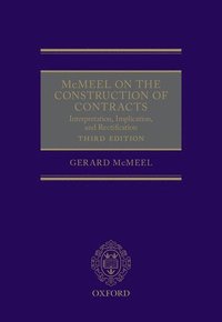 McMeel on The Construction of Contracts (inbunden)