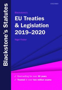 Blackstone's EU Treaties & Legislation 2019-2020 (häftad)