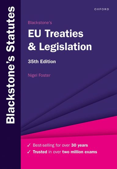 Blackstone's EU Treaties & Legislation (hftad)