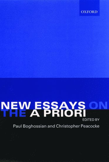 New Essays on the A Priori (inbunden)