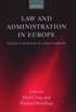 Law and Administration in Europe