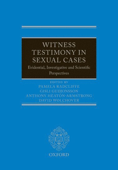 Witness Testimony in Sexual Cases (häftad)