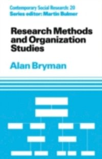 Research Methods and Organization Studies (e-bok)