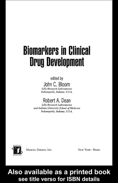 Biomarkers in Clinical Drug Development (pocket)