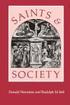 Saints and Society