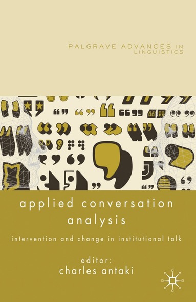 Applied Conversation Analysis (häftad)