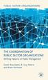 The Coordination of Public Sector Organizations