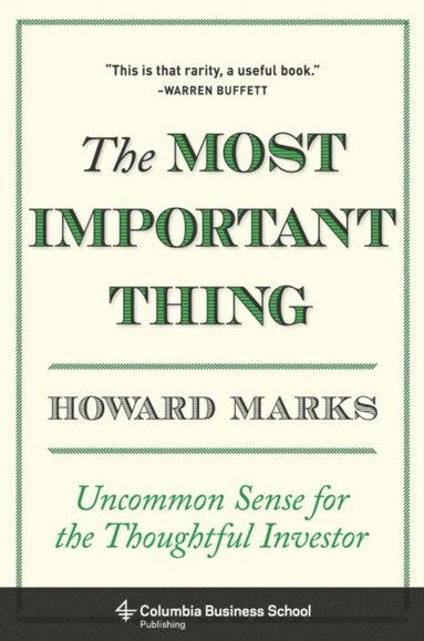 Most Important Thing (häftad)