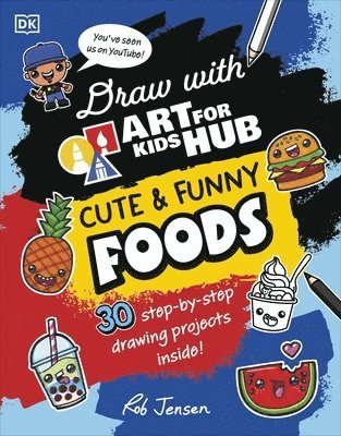 Draw with Art for Kids Hub Cute and Funny Foods (häftad)
