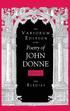 The Variorum Edition of the Poetry of John Donne, Volume 7.1