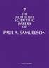 The Collected Scientific Papers of Paul A. Samuelson: Volume 7