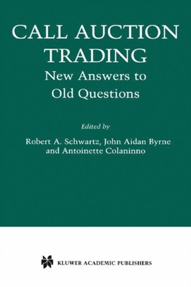 Call Auction Trading (e-bok)