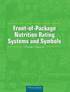 Front-of-Package Nutrition Rating Systems and Symbols