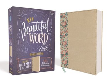 Niv, Beautiful Word Bible, Updated Edition, Peel/stick Bible Tabs, Leathersoft Over Board, Gold/Floral, Red Letter, Comfort Print (inbunden)
