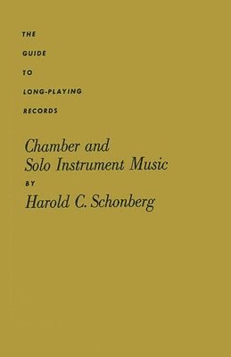Chamber and Solo Instrument Music (inbunden)
