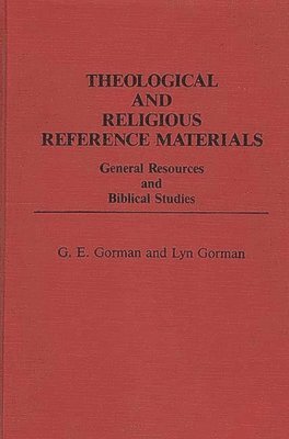 Theological and Religious Reference Materials (inbunden)