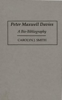 Peter Maxwell Davies (inbunden)
